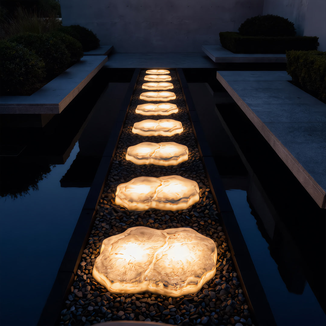 GlowPath Solar-Powered LED Stepping Stones