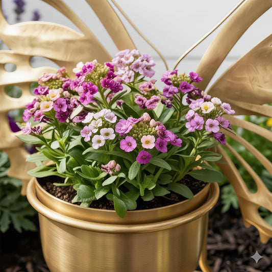 Mariposa Gilded Butterfly Pedestal Plant Holder