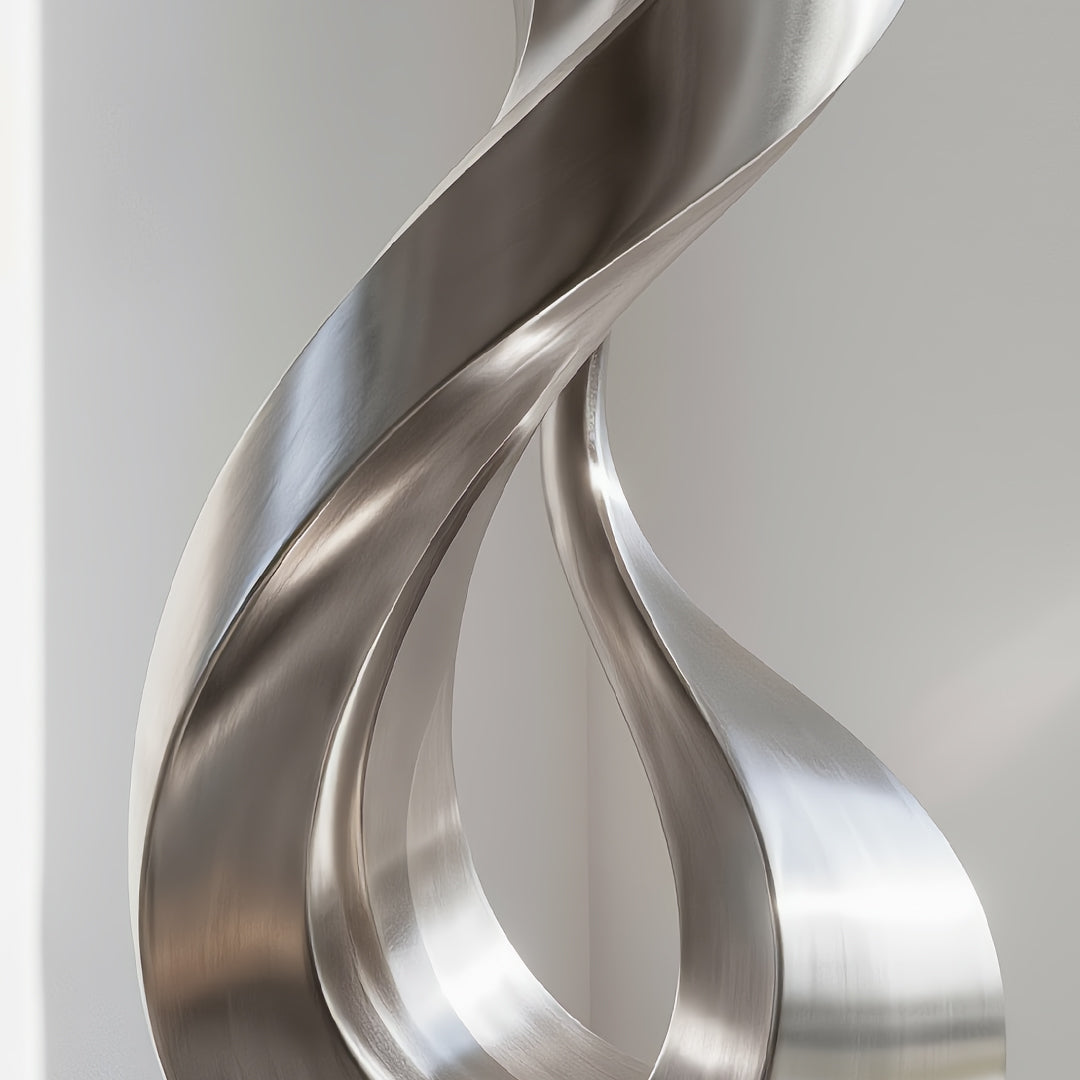 Flux Abstract Metal Floor Sculpture