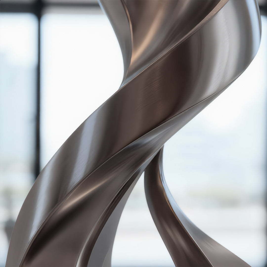 Flux Abstract Metal Floor Sculpture