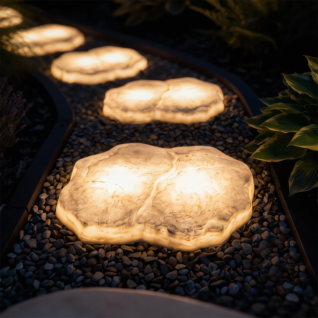 GlowPath Solar-Powered LED Stepping Stones