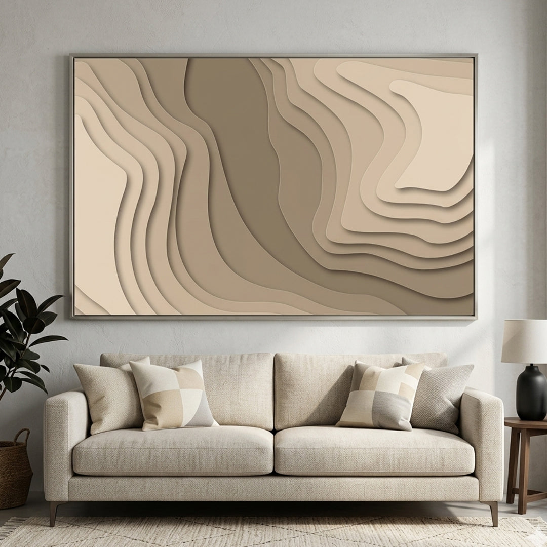 Terra Strata 3D Layered Topographic Wall Art