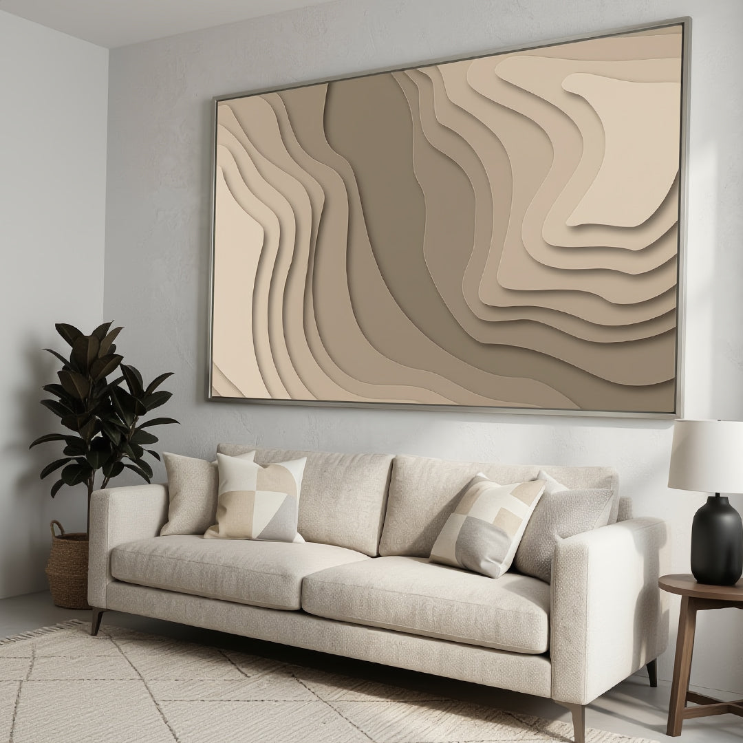 Terra Strata 3D Layered Topographic Wall Art