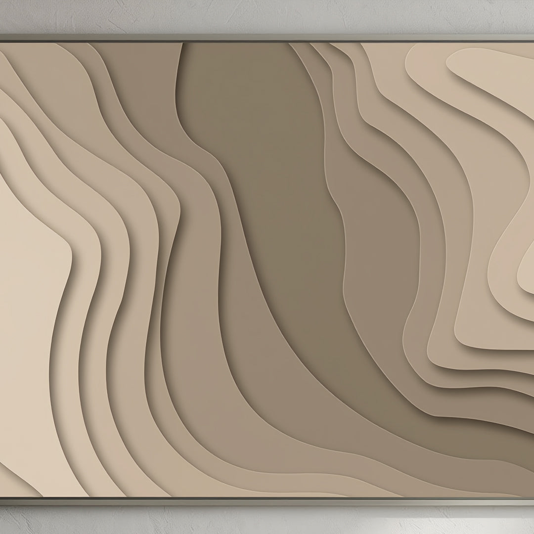 Terra Strata 3D Layered Topographic Wall Art
