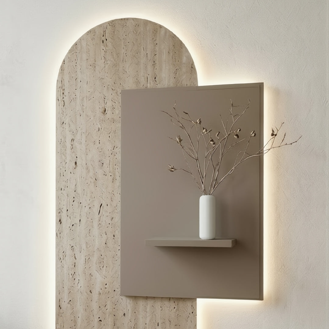 Arcadia Backlit Travertine Wall Console