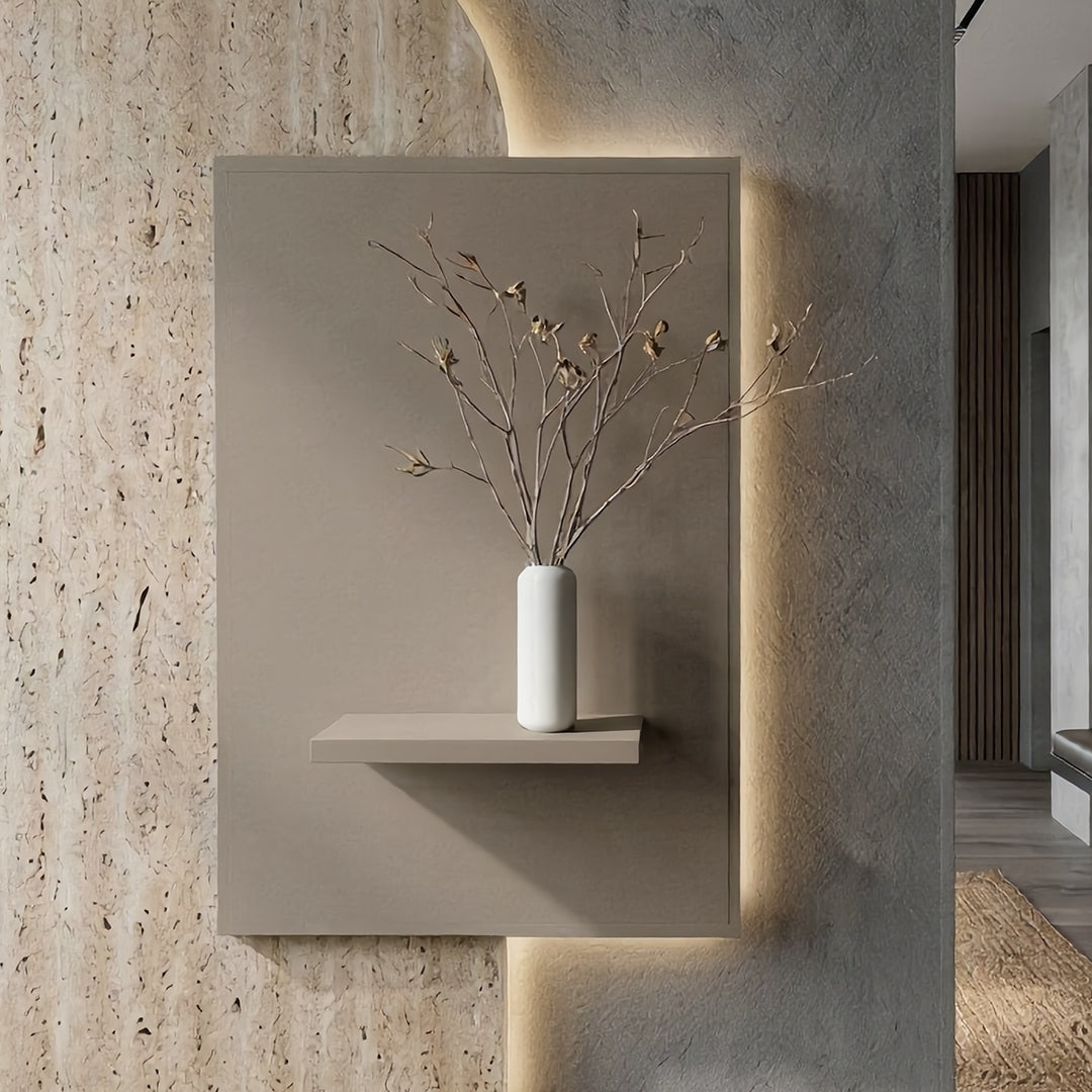 Arcadia Backlit Travertine Wall Console